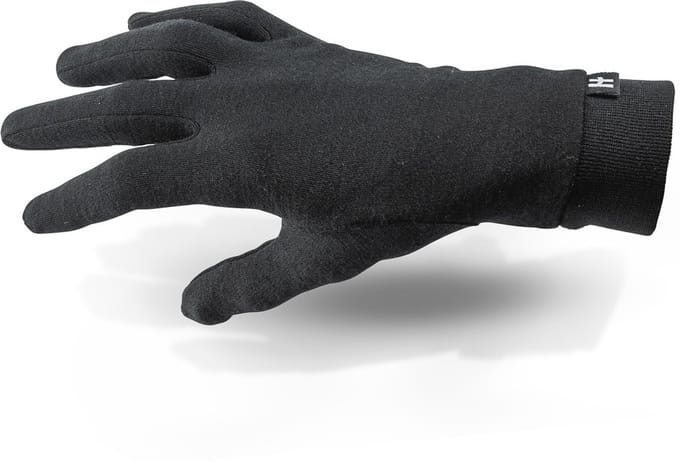 Halvarssons Wol Onderhandschoenen Zwart -