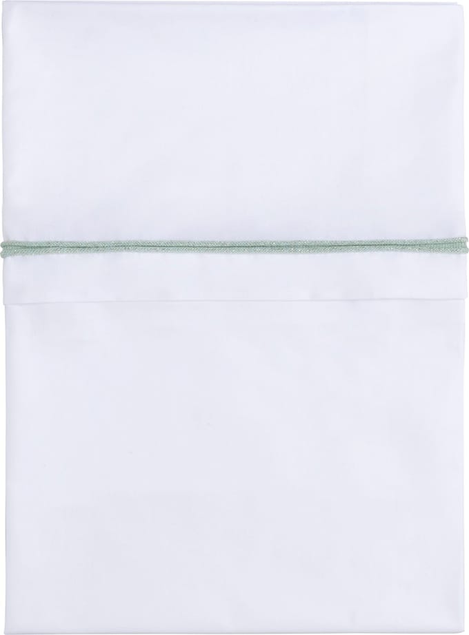 Baby's Only Wieglaken gebreide bies - Goud-Mint Mêlee/Wit - 80x100 cm - 100% egyptisch katoen