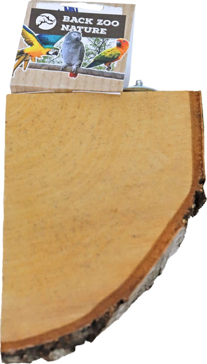 Back Zoo Nature rustplank hout, 1/4 rond.