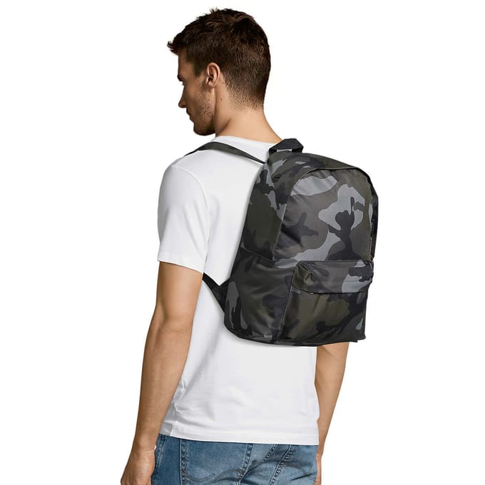SOLS Rider Camo Rugzak (Groen)