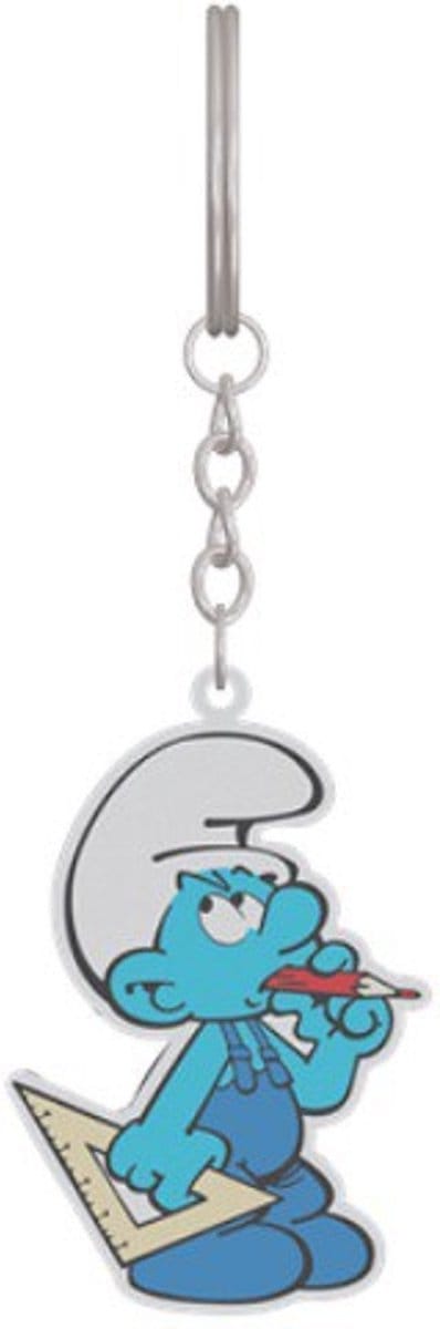 Sleutelhanger smurf - Metaal - knutselsmurf - 6 cm