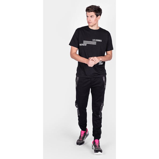 Les Hommes T-shirt Contemporary Mannen zwart