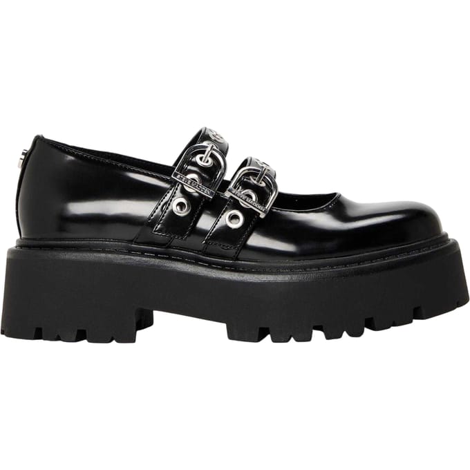 Steve Madden Leren muiltjes voor dames van Overt Action (Zwart)