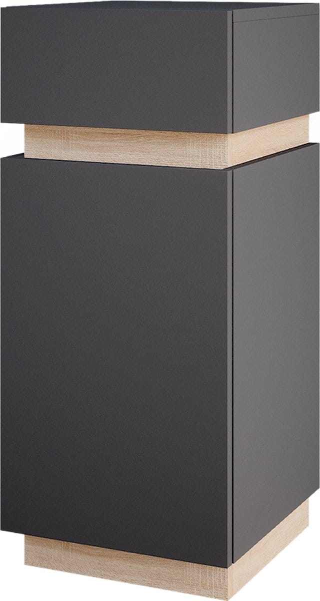Vicco Gloria Halfhoge kast – 33 x 75.5 cm met deur en lade Antraciet