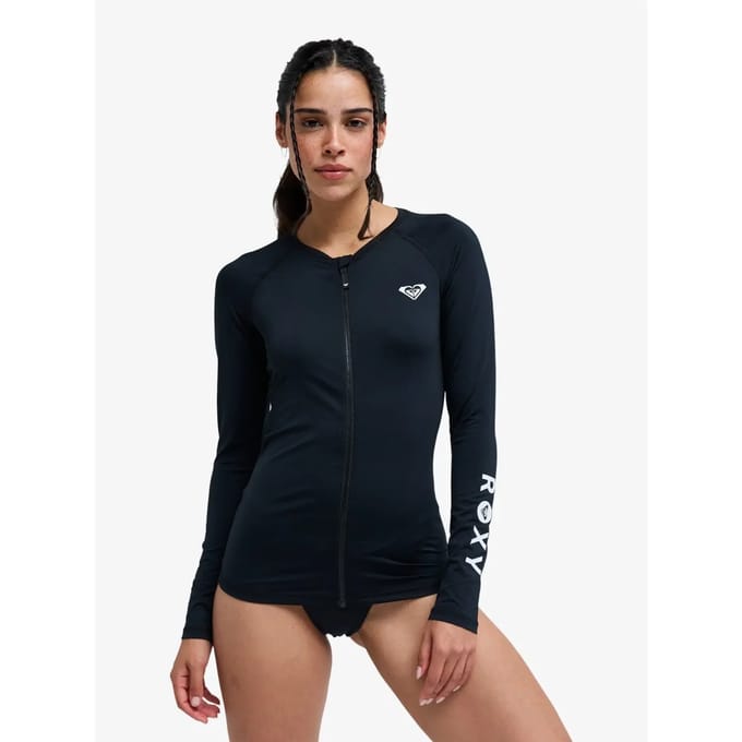 Dames lange mouwen zip surf T-shirt Roxy Essentials