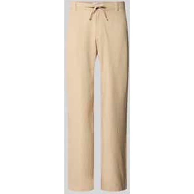 loose fit broek van mix van katoen en linnen model 'BRODY'