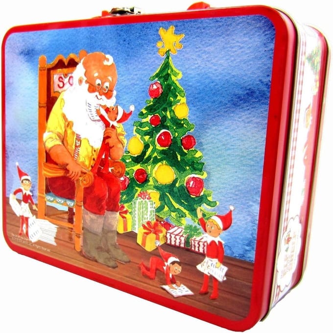 Puzzel Lunchbox - Kerstpuzzel - Kinderspel - Draagbaar ontwerp - 48 stukjes - Gemengde kleuren