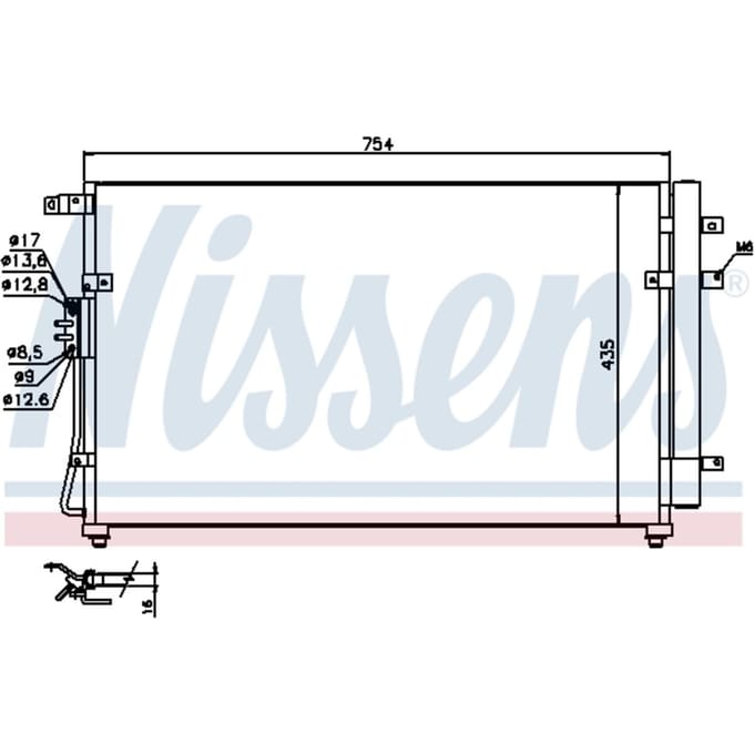 Condensator, airconditioning NISSENS 940269