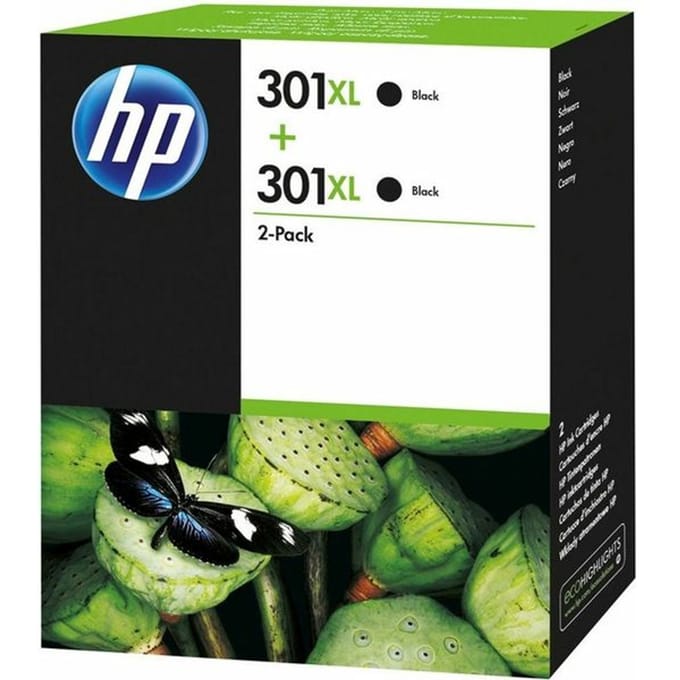 HP 301XL (D8J45AE) Inktcartridge 2x Zwart Hoge capaciteit - Multipack