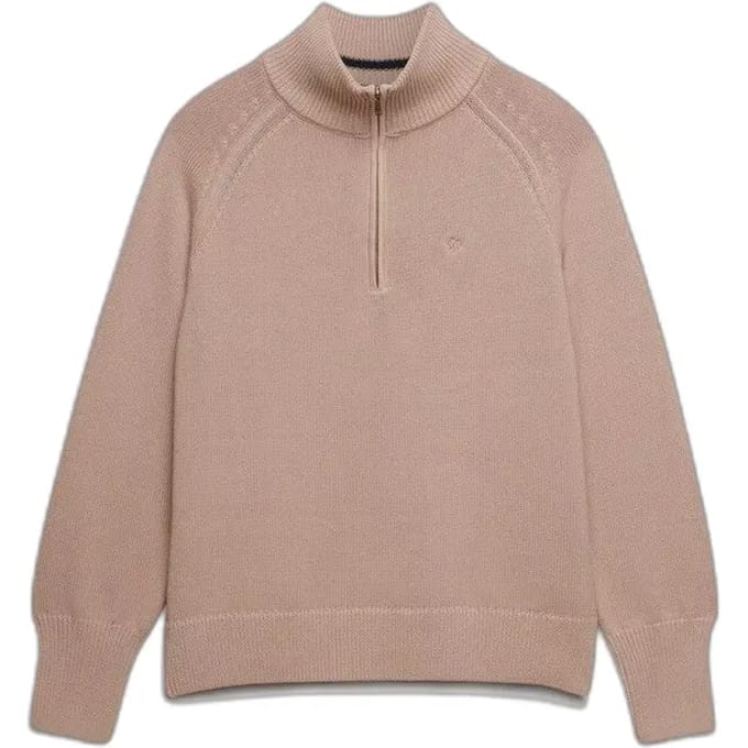 Classic gewassen dames half-zip pull Superdry