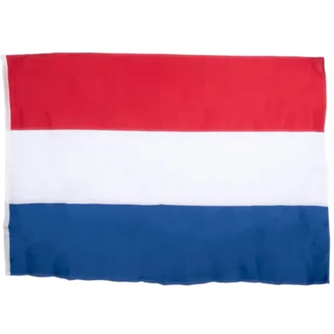 Alberts vlag motief Nederland polyester blauw, rood, wit1500 x 900 mm