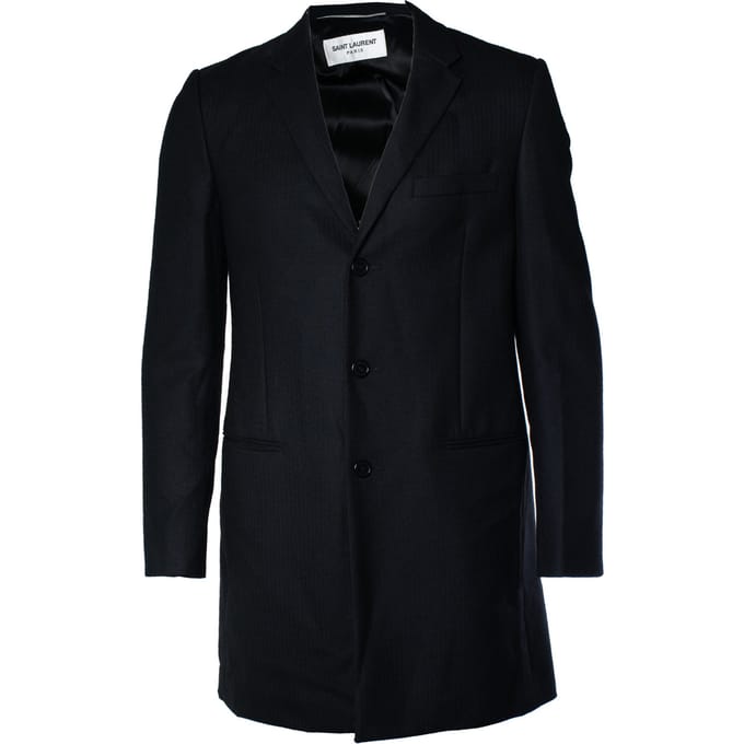 Saint Laurent, zwarte visgraat blazerjak 2018