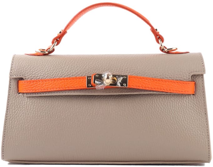 Giuliano lederen hadtas Ivara - Made in italy - Dames - Taupe