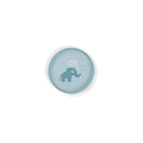 Done By Deer Bord - Elphee - Rond - Silicone - Blue