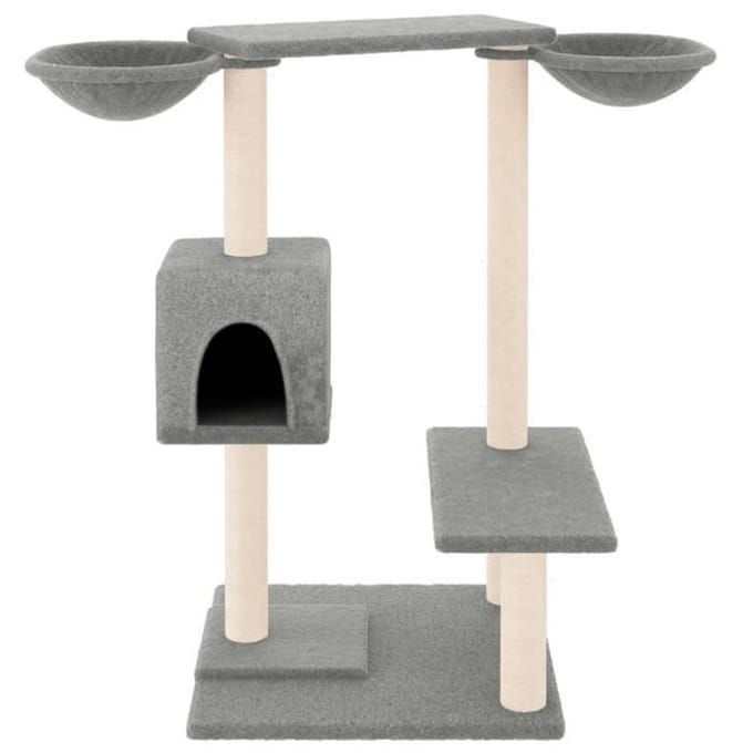 Maison Exclusive - Arbre à chat avec griffoirs gris clair 82 cm gris
