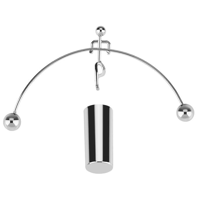 Mini Pendule de Newton Balle d'Équilibre Physique Science Classique Amusant Jouet de Bureau white