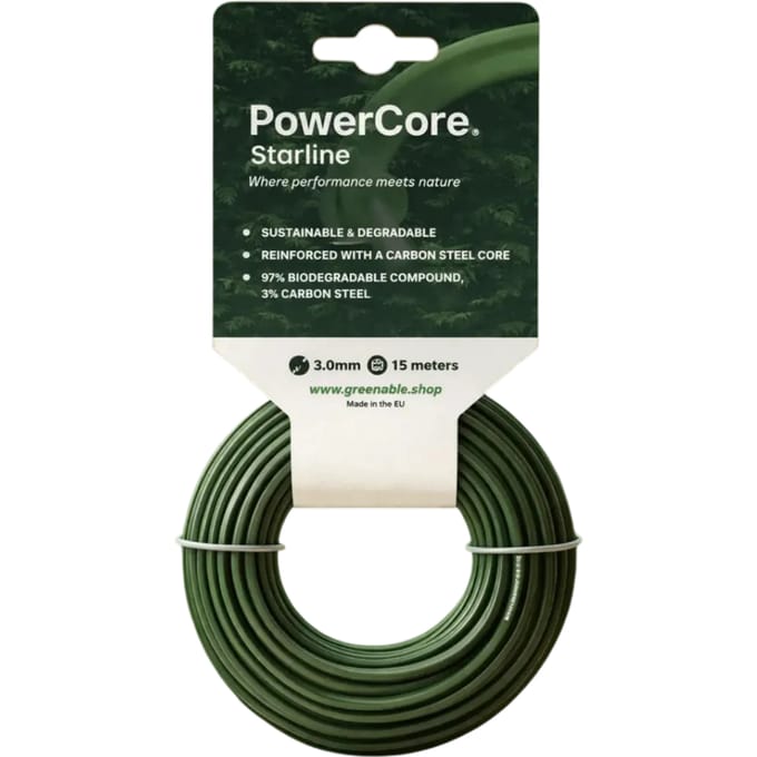 PowerCore Starline Trimmerdraad 3,0 Mm Met Carbonstalen Kern 65 Meter