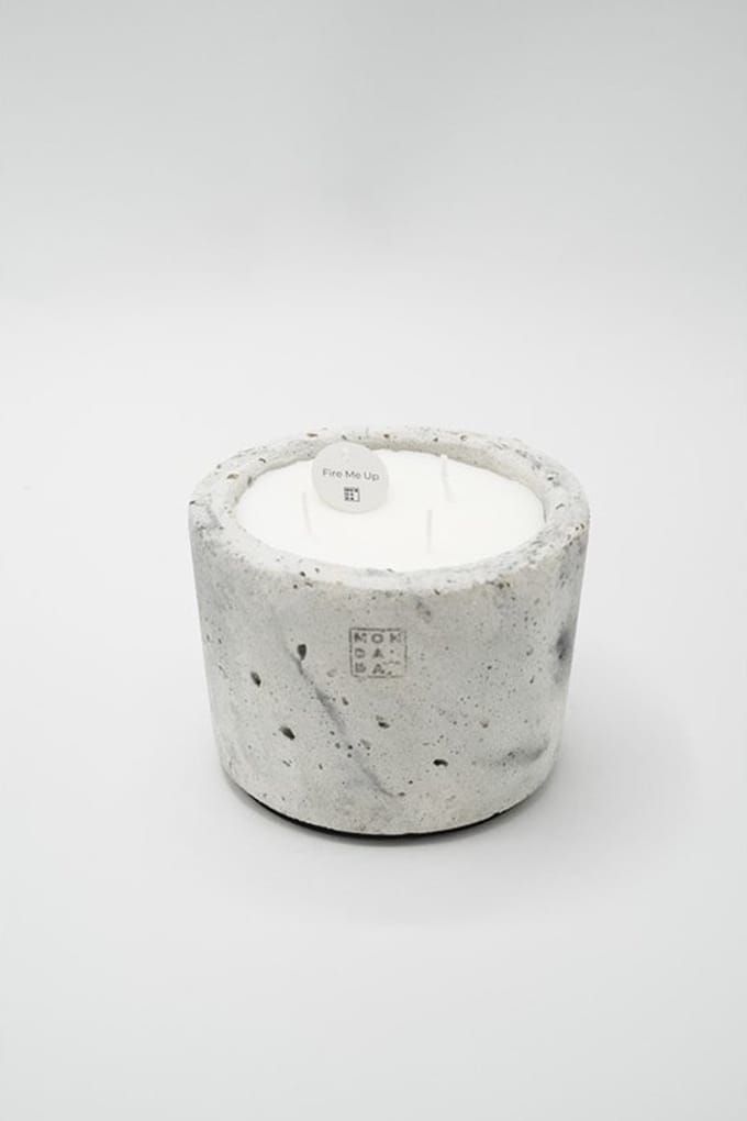 Mon Dada Urban indoor kaars grijs S - Fire me up