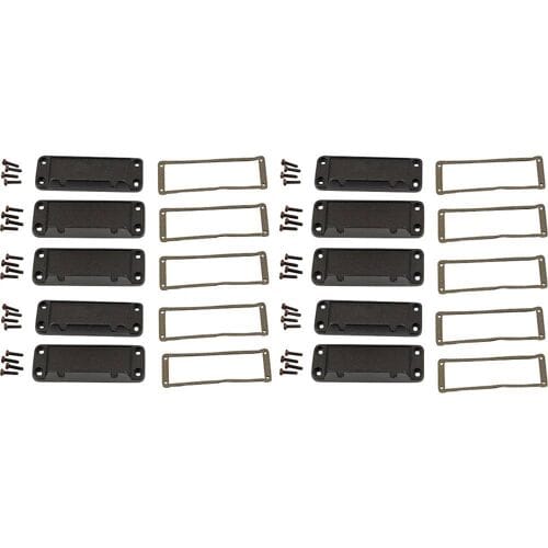 Hammond Electronics End plate Aluminium Zwart (l x b x h) 16 x 87 x 31 mm 10 stuk(s)
