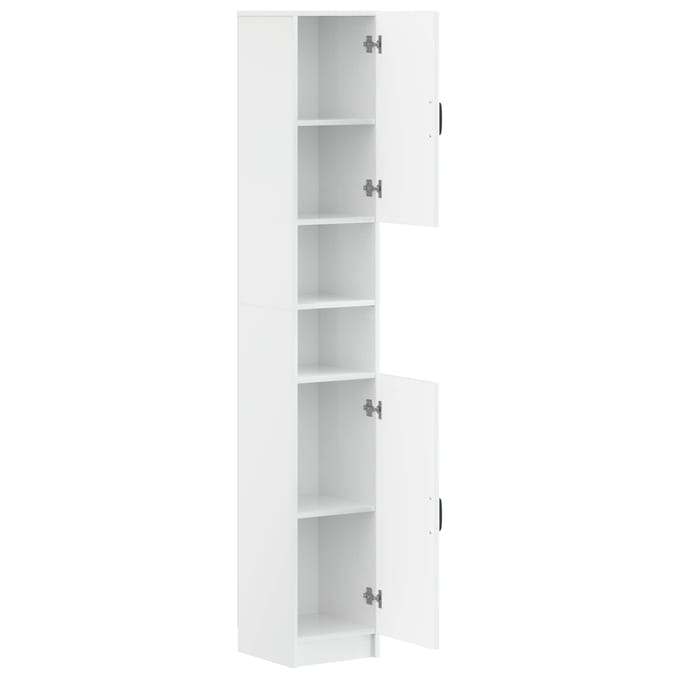 vidaXL - Badkamerkast - met - Open - Plank - UTRECHT - Hoogglans - Wit