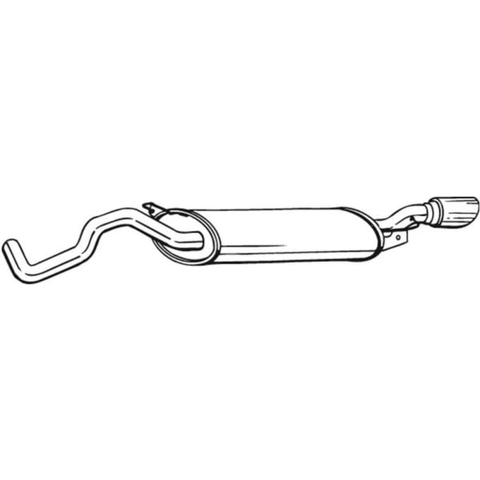 Geluiddemper achter BOSAL 281-505