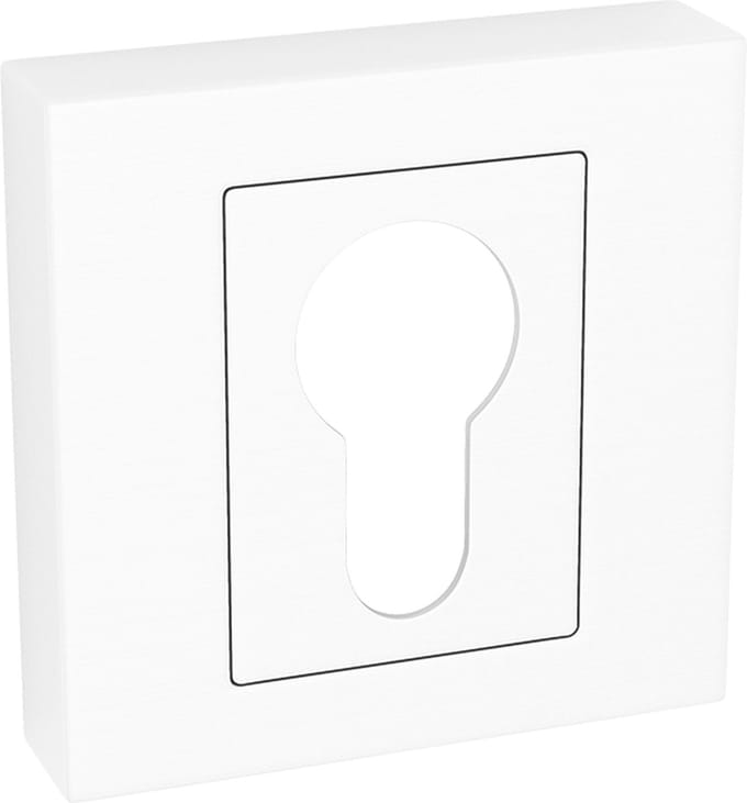 Witte Vierkante Deurschild Inleg QUBIK LK5_603A