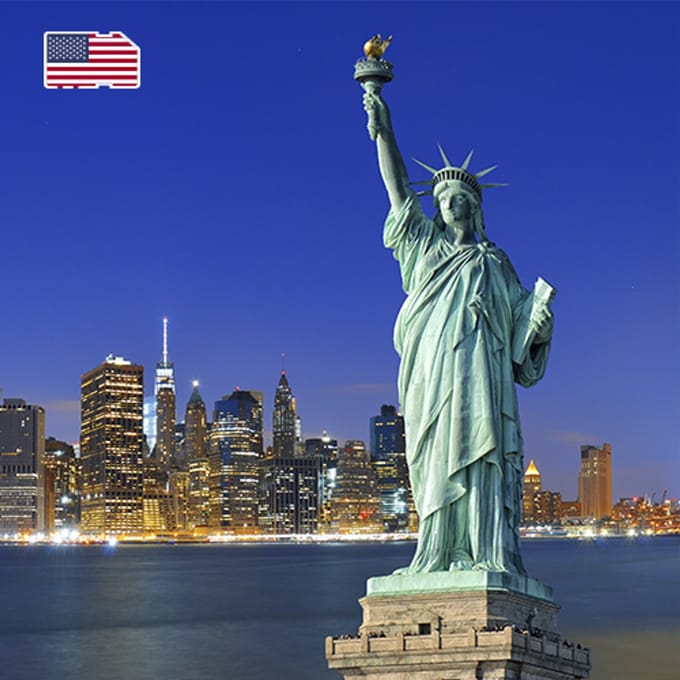 InternationalSIM Data Simkaart Verenigde Staten - 1 GB - 7 dagen