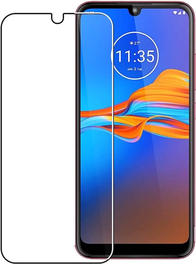 LuxeBass Screenprotector geschikt voor Motorola Moto E6 Plus - glas scherm - bescherming