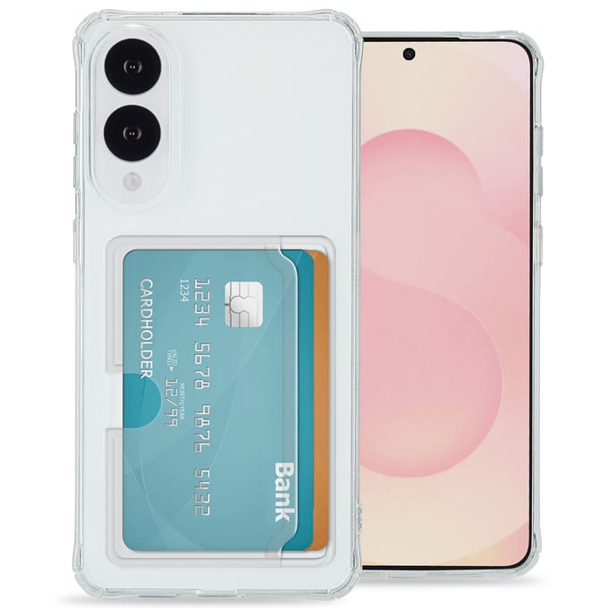 imoshion Softcase Backcover met pasjeshouder voor de Samsung Galaxy S25 Edge - Transparant