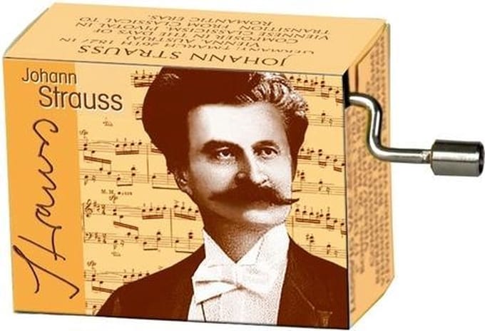 Muziekdoosje Johann Baptist Strauss (junior) melodie Donauwalzer