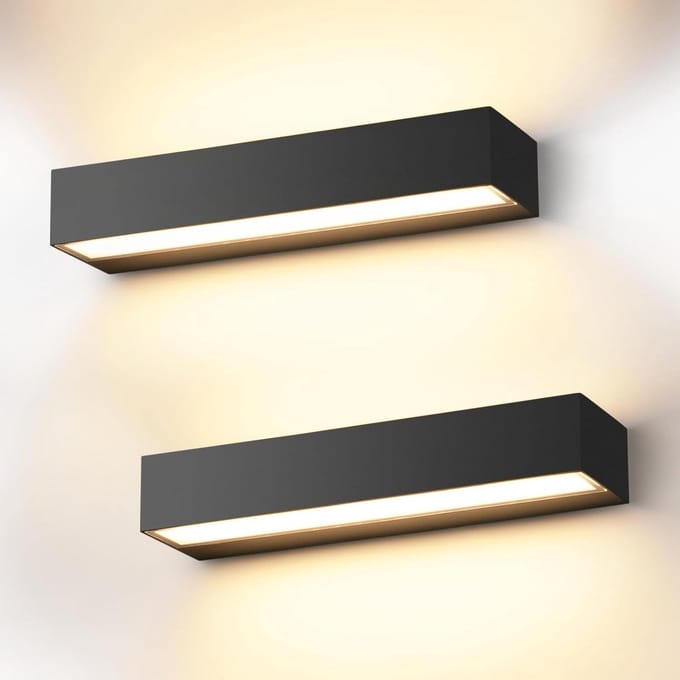 Wandlampen 36 W 3000 K Warm Wit - Set van 2 voor Binnenverlichting