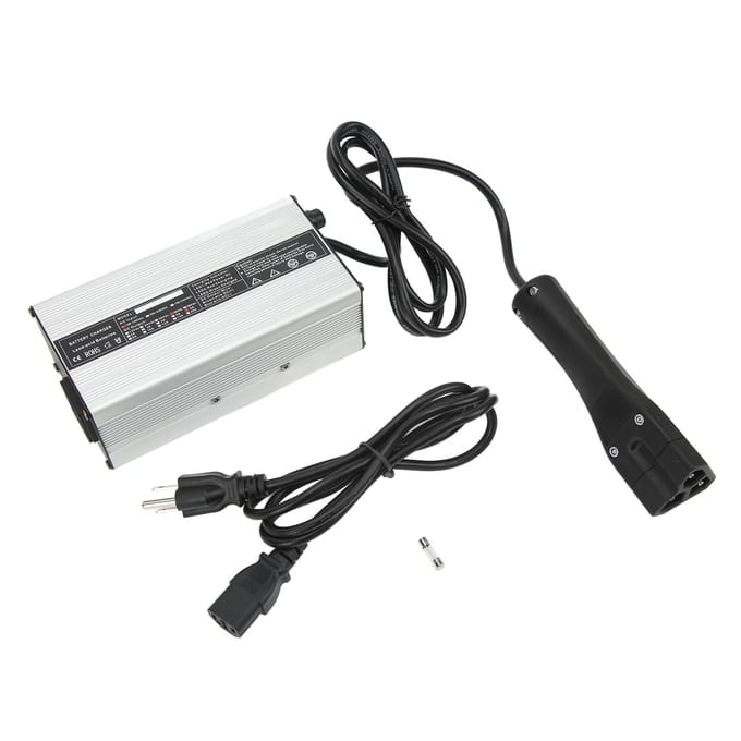 48V 6A Golfkar Acculader Slim Laden RVX Stekker Accubescherming Oplader Vervanging voor E‑Z‑GO white