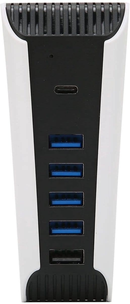 Dailygoody - 5-poorts USB-hub - USB-uitbreidingshub - Plug-and-play - Zwart - USB-extender - Voor PS5 - Compact formaat