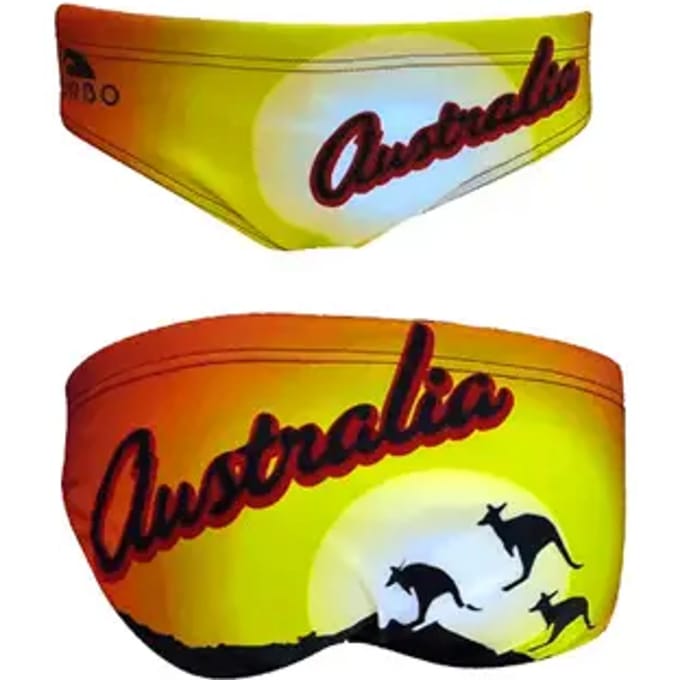 Turbo Australia Sun Zwemslip Geel 5XL Man