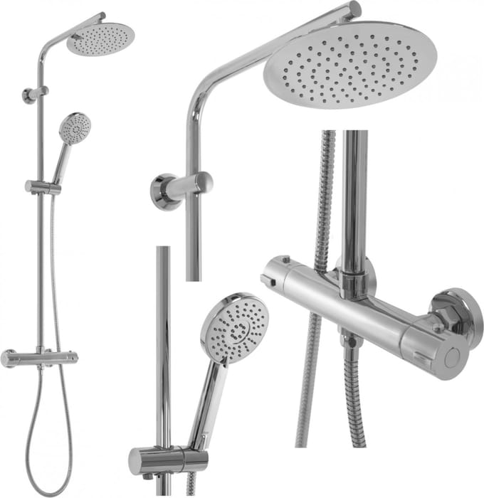 Rea Bliss Regendouche Grijs 100cm