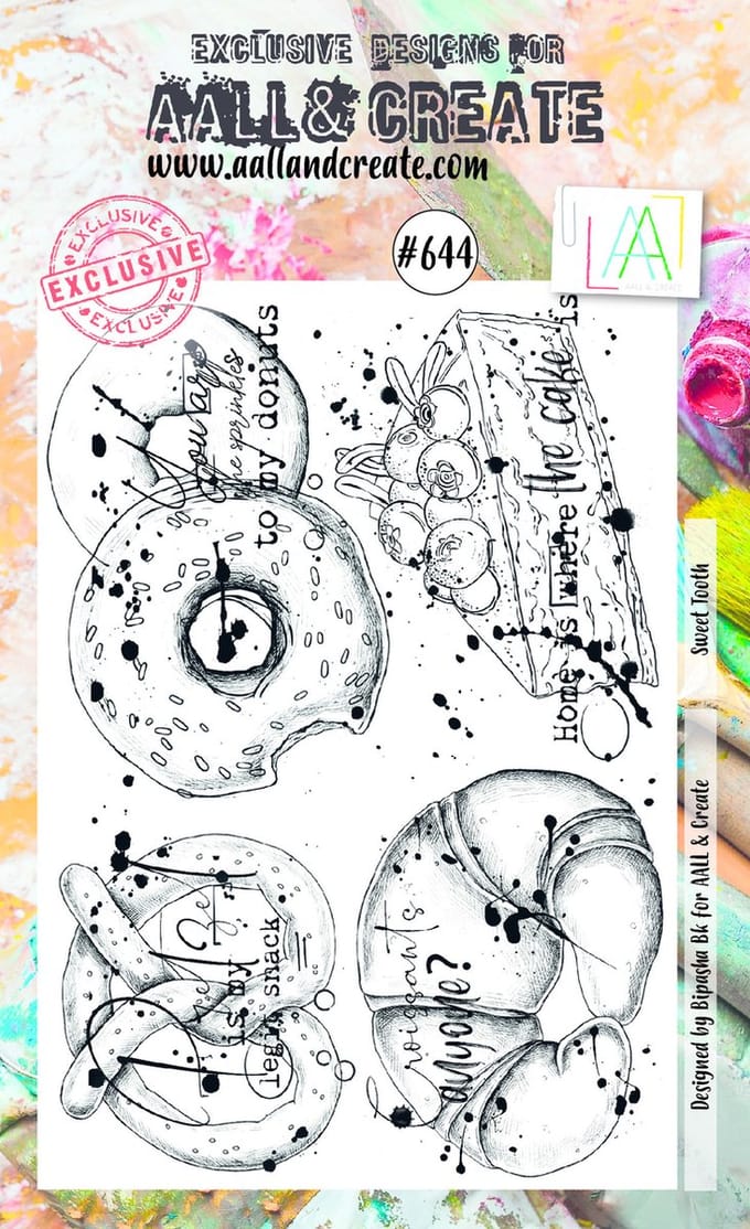 Aall & Create clearstamps A6 - Sweet tooth