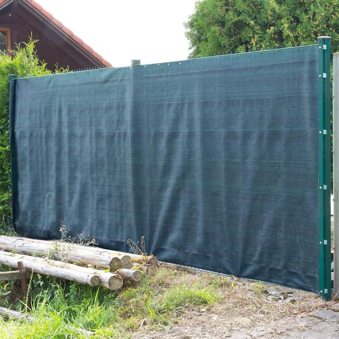 Privacydoek Donkergroen 25m x 2m - Balkonbegroeiing, Schuttingdoek & Windscherm