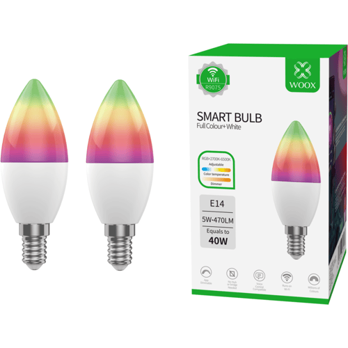 Woox Slimme E14 lamp 2-pack