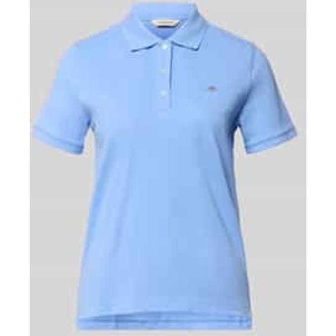 poloshirt met gestikt logo en polokraag