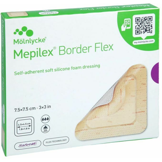 Mepilex Border Flex Verb 7,5x7,5cm 5 595250