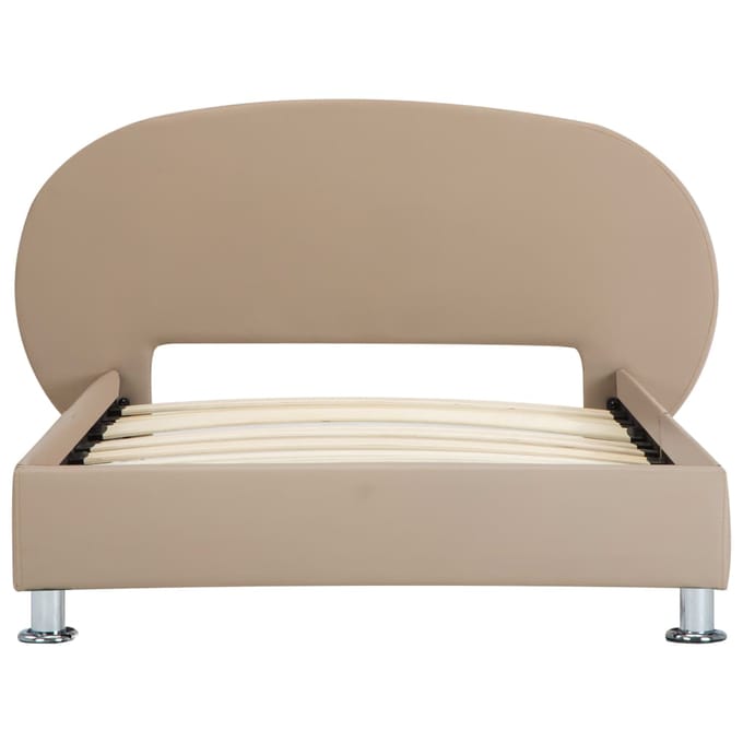 vidaXL - Bedframe - kunstleer - cappuccino - 100x200 - cm