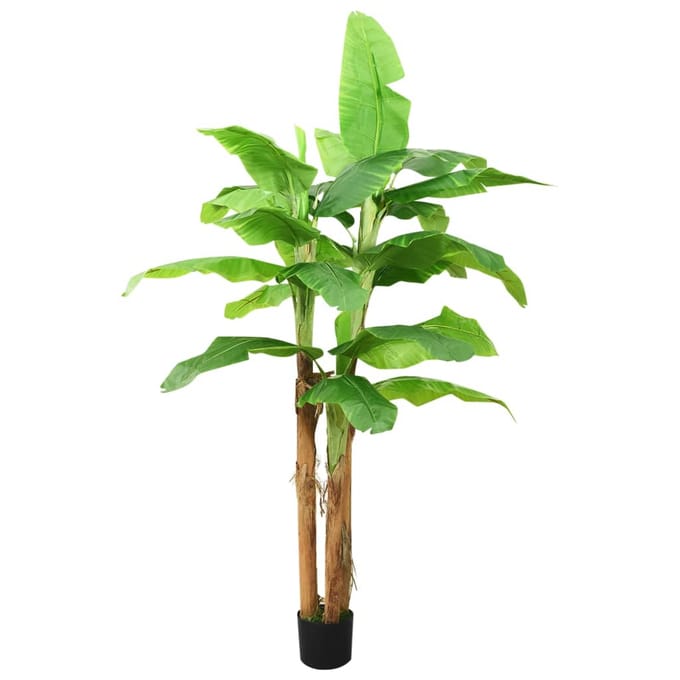 vidaXL - Kunstboom - met - pot - banaan - 300 - cm - groen