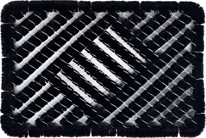 Borstelmat Kokos Zwart - 40x60 cm