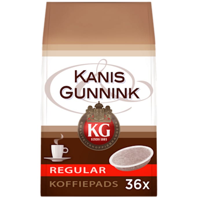 Kanis & Gunnink normale koffiepads - 36 stuks