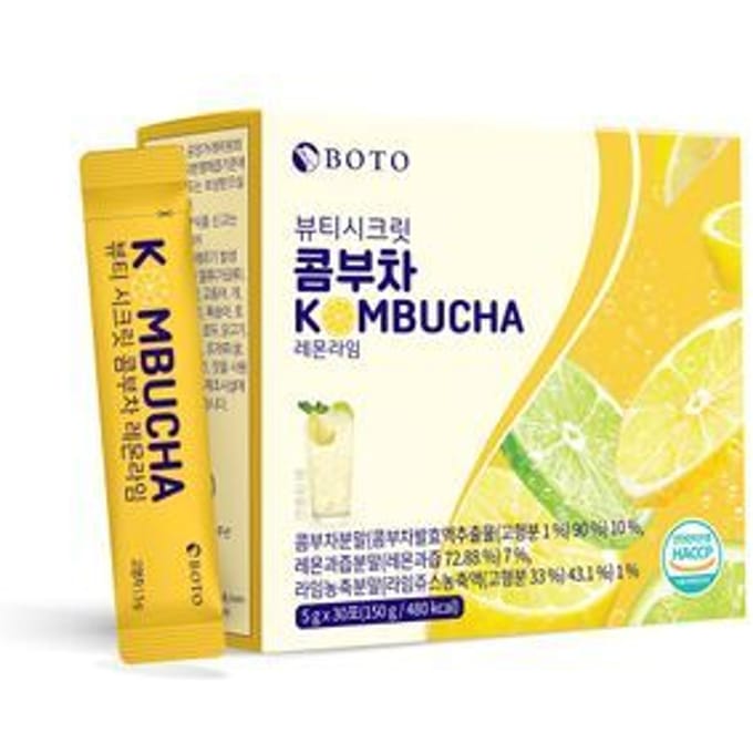 BOTO - Beauty Secret Kombucha Lemon Lime - Gezondheidssupplement
