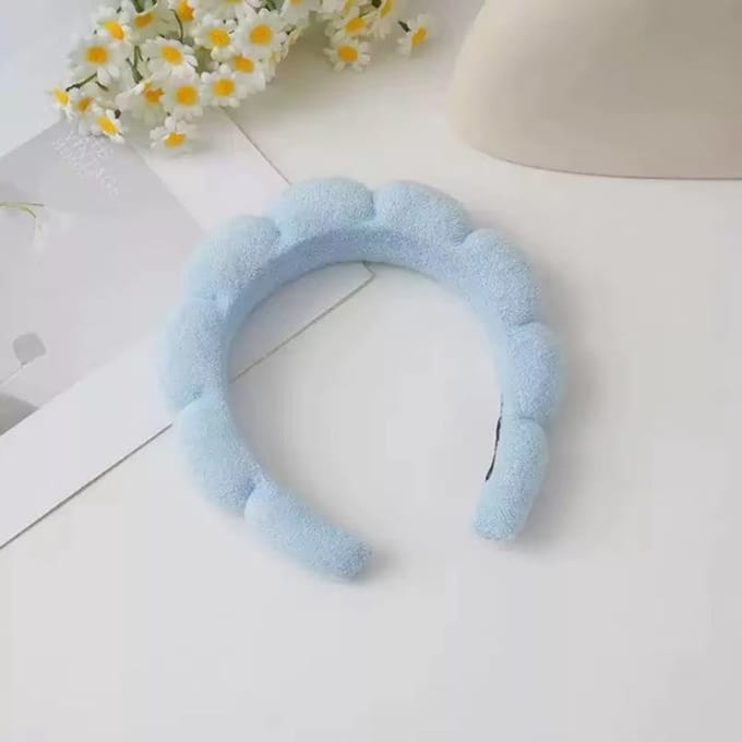 Go Go Gadget - Haarband - Make-up - Spa dag thuis - Microvezel - Skincare - Diadeem - 1 stuk - Blauw