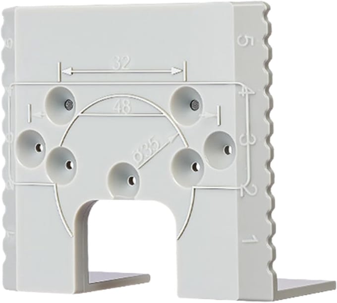 Deur Scharnier Mal - Freesmal Houtbewerking - Precieze Montage - Magnetisch Stabiliserend - 10 x 8 cm