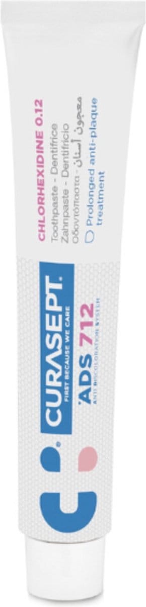 Curasept ADS 712 Gel-Tandpasta - 0,12% Chloorhexidine - 75 ml