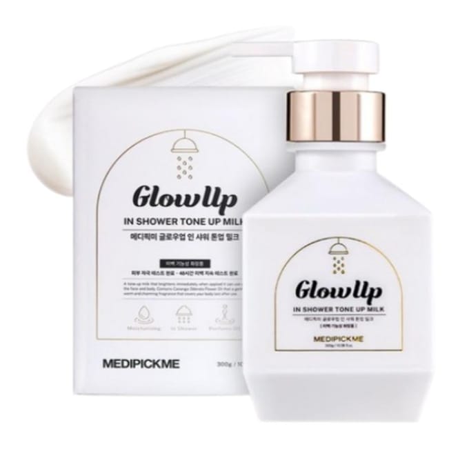 Medipickme Glowup In-shower Tone-up Whitening Melkcrème 300g white