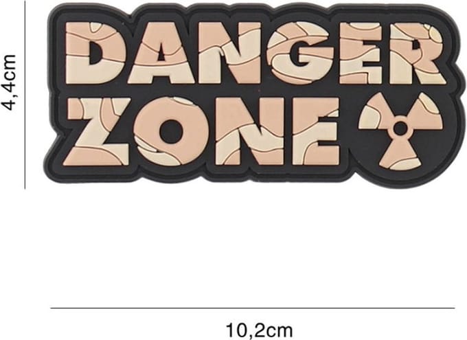 Embleem 3D PVC Danger Zone Desert